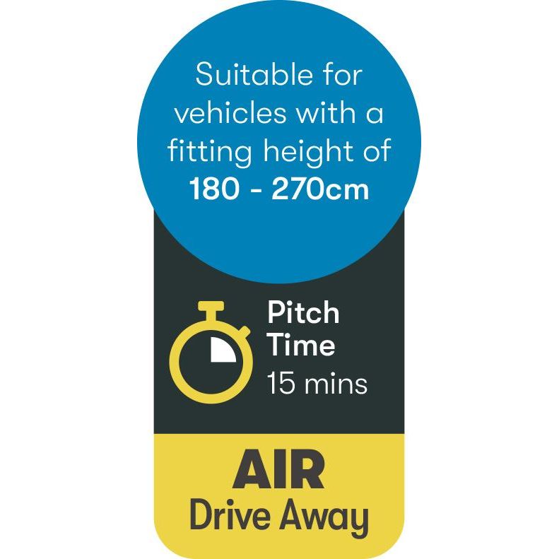 Triton 300 performance air shelter and drive away awning 12010273100001 Westfield - Dynamic Drive