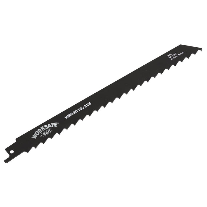Sealey Reciprocating Saw Blade Wood 225mm 3tpi Pack of 5 WRS3019/225 Sealey - Dynamic Drive