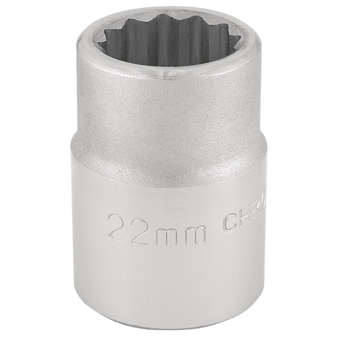 Draper 12 Point Socket, 3/4" Sq. Dr., 22mm 16691 Draper - Dynamic Drive