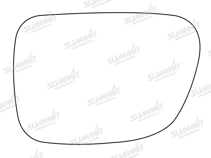 Summit Stick-On Standard Mirror Glass fits Daihatsu Sportrak LHS Summit - Dynamic Drive