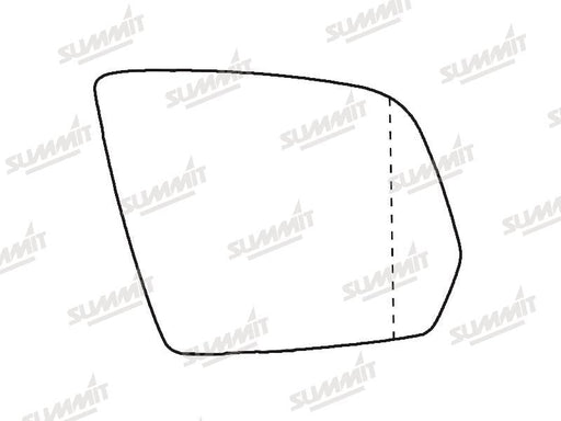 Summit Heated Base Plate With Blind Spot Mirror Glass fits Mercedes W164 / X164 08 to 12 RHS Summit - Dynamic Drive