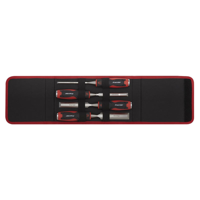 Sealey Hammer-Thru Wood Chisel 4pc Set AK9239 Sealey - Dynamic Drive