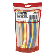 Sealey Heat Shrink Tubing Mixed Colours 200mm 100pc HST200MC Sealey - Dynamic Drive
