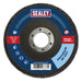 Sealey 115mm Zirconium Flap Discs 80Grit 22mm Bore - Pack of 10 FD1158010 Sealey - Dynamic Drive