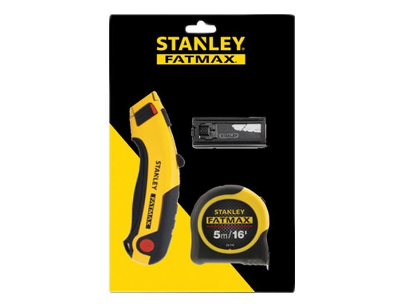 Stanley® Hand Tools FatMax® Triple Pack - Tape, Retractable Knife and Blades STANLEY® Hand Tools - Dynamic Drive