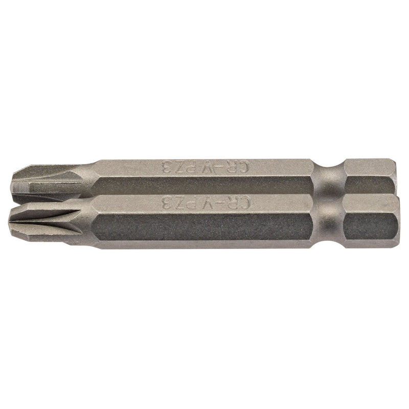 Draper PZ Type Insert Bit, 1/4" Hex, 50mm Long, No.3 (Pack of 2) 64229 Draper - Dynamic Drive