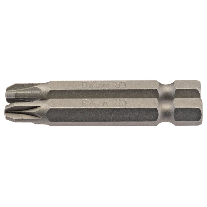 Draper PZ Type Insert Bit, 1/4" Hex, 50mm Long, No.3 (Pack of 2) 64229 Draper - Dynamic Drive