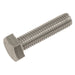 Sealey Stainless Steel Hex Head Set Screw DIN 933 - M10 X 40 A2 - Pack of 25 Sealey - Dynamic Drive