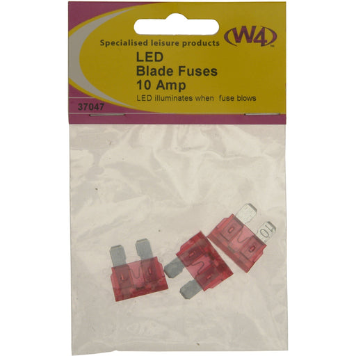 W4 Led Blade Fuse 10A (3) 37047 W4 - Dynamic Drive