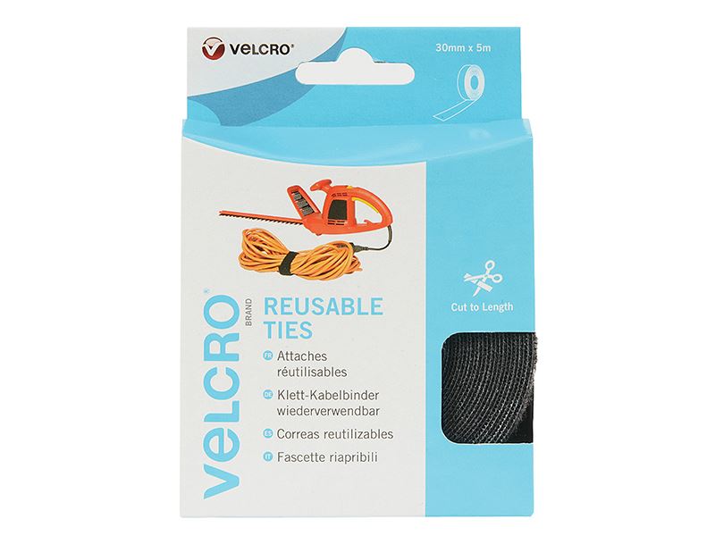 Velcro® Brand VELCRO® Brand ONE-WRAP® Reusable Ties 30mm x 5m Black VELCRO® Brand - Dynamic Drive