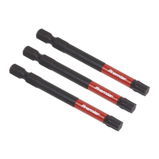 Sealey TRX-Star* T40 Impact Power Tool Bits 75mm 3pc AK8271 Sealey - Dynamic Drive