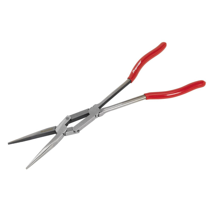 Sealey Needle Nose Pliers Double Joint Long Reach 335mm AK8591 Sealey - Dynamic Drive