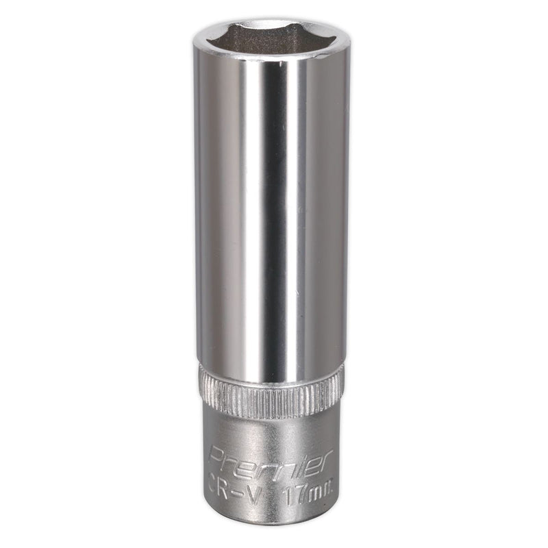 Sealey WallDrive Socket 17mm Deep 1/2"Sq Drive S1217D Sealey - Dynamic Drive