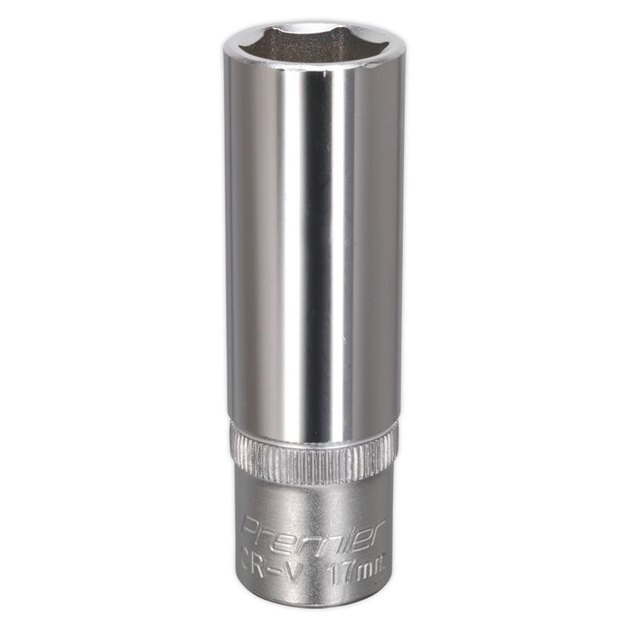 Sealey WallDrive Socket 17mm Deep 1/2"Sq Drive S1217D Sealey - Dynamic Drive