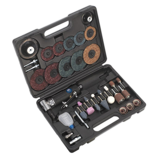 Sealey Air Angle Grinder/Sander Kit 48Pc Sealey - Dynamic Drive