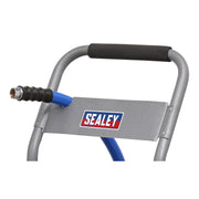 Heavy-Duty Hose Reel Cart with 15m Heavy-Duty Ø19mm Hot & Cold Rubber Water Hose Sealey - Dynamic Drive