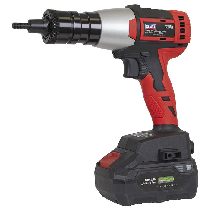 Sealey SV20 Series Brushless Cordless Nut Riveter 20 V - Body Only CP20VNR Sealey - Dynamic Drive