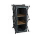 Camping Storage Cupboard Cabinet Folding Canvas Clothes Wardrobe 2 Shelves Camp Active  - Dynamic Drive