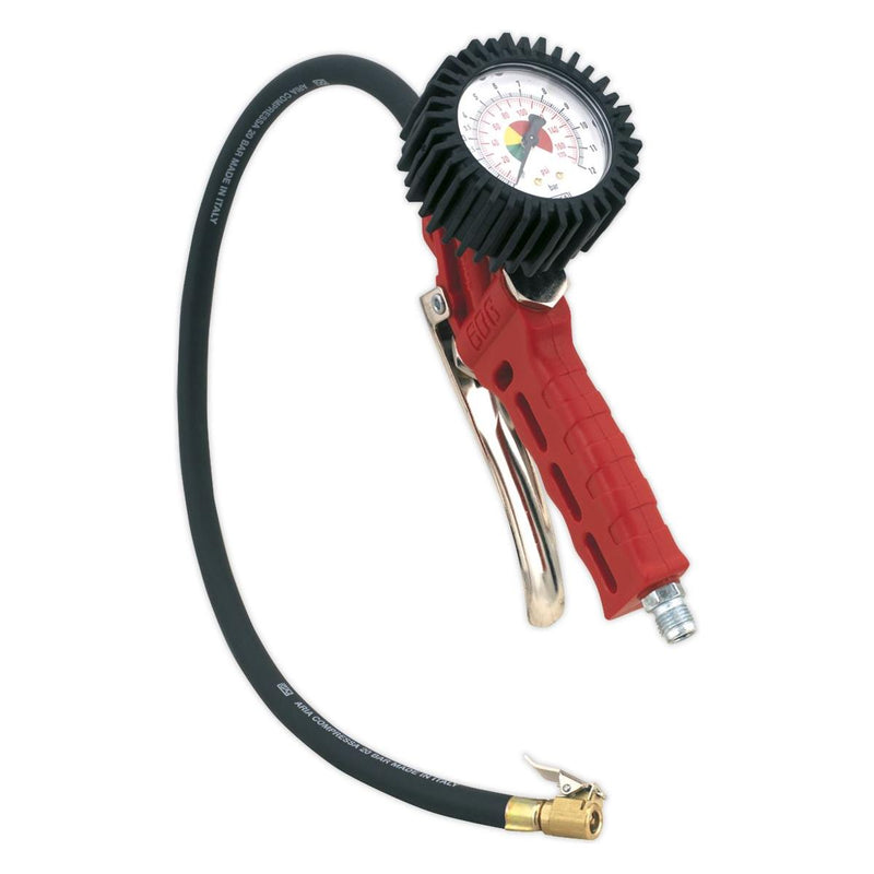 Sealey Professional Tyre Inflator with Clip-On Connector SA930 Sealey - Dynamic Drive