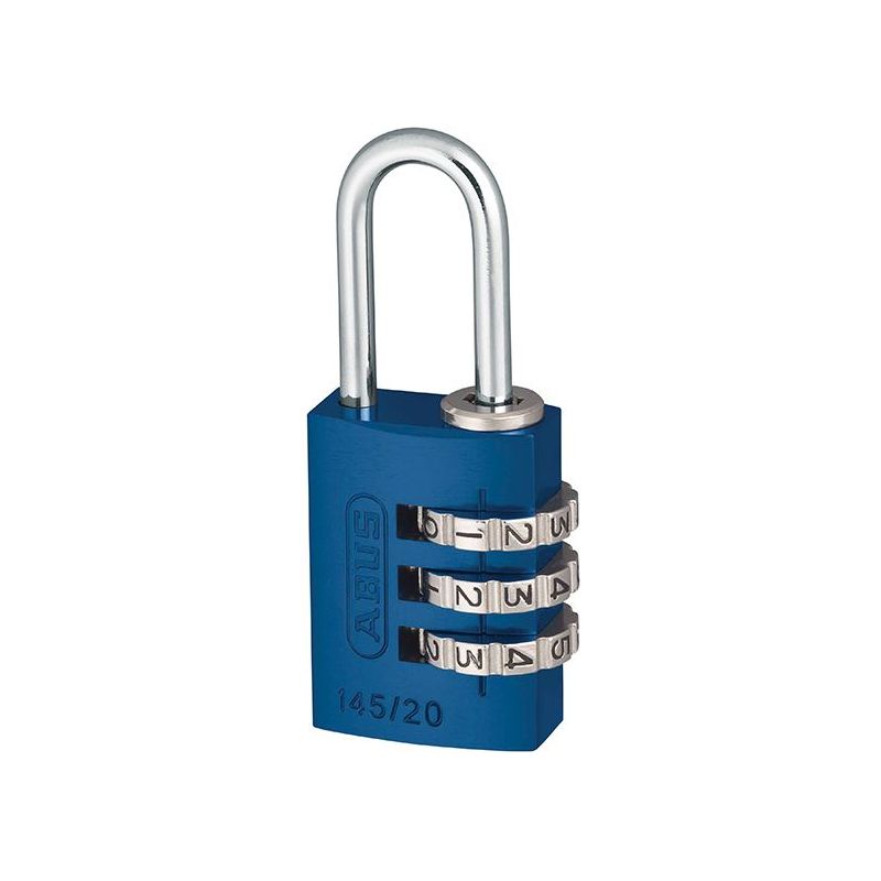 Abus Mechanical 145/20 20mm Aluminium Combination Padlock Blue 46568 ABUS Mechanical - Dynamic Drive