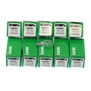 10x Genuine Lucas Capless Bulbs 501 LLB501 12v 5W Side Light Number Plate Bulb Lucas  - Dynamic Drive