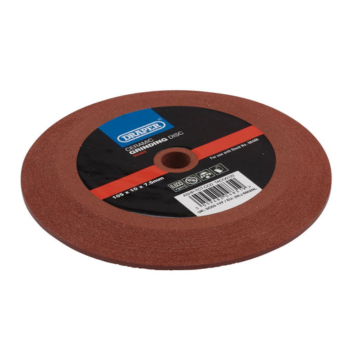 Draper Ceramic Grinding Disc, 105 x 10 x 7.5mm 03353 Draper - Dynamic Drive