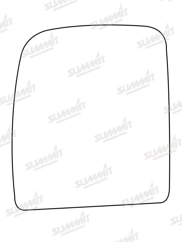 Summit Heated Base Plate With Commercial Mirror Glass fits Fiat Scudo, Cit Jumpy, Peugeot Expert LHS Summit - Dynamic Drive