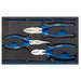 Draper Plier Set in 1/4 Drawer EVA Insert Tray (3 Piece) 63301 Draper - Dynamic Drive