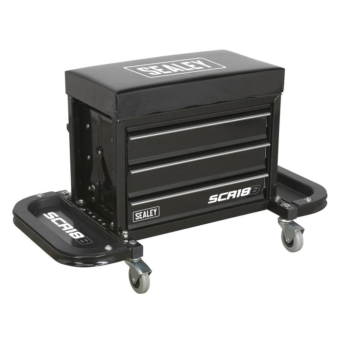Sealey Mechanic's Utility Seat & Tool Kit SCR18COMBO Sealey - Dynamic Drive