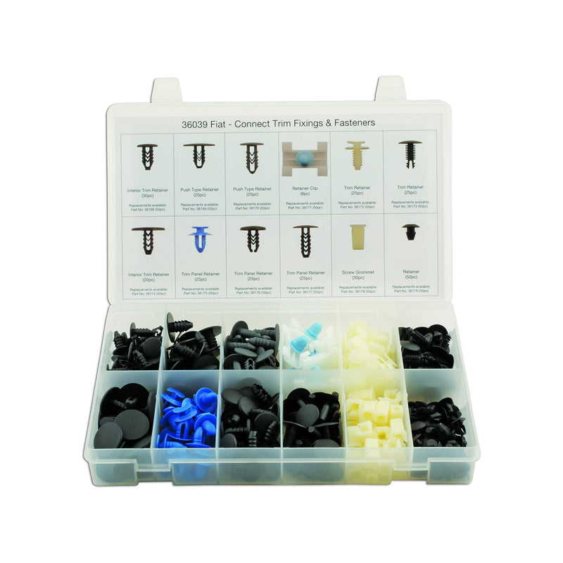 Connect Fiat Assorted Trim Clips 308pc 36039 Tool Connection - Dynamic Drive