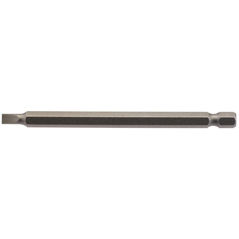 Draper Plain Slot Insert Bit, 4.5mm, 1/4" Hex, 100mm Long (Pack of 1) 64344 Draper - Dynamic Drive