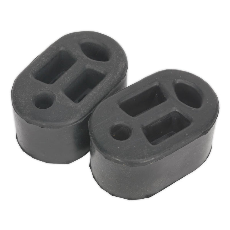 Sealey Exhaust Mounting Rubbers L70 x D45 x H37 (Pack of 2) EX01 Sealey - Dynamic Drive