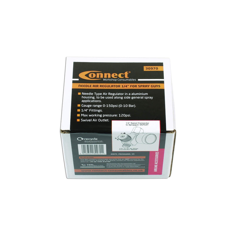 Connect Needle Air Regulator 1/4" for Spray Guns 30970 Tool Connection - Dynamic Drive