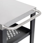 Dellonda Plancha Trolley with Utensil Holder - Stainless Steel Top Dellonda - Dynamic Drive