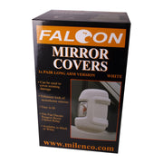Falcon Milenco Motorhome Mirror Protectors Guards Black fits Fiat Ducato Peugeot Boxer Milenco  - Dynamic Drive