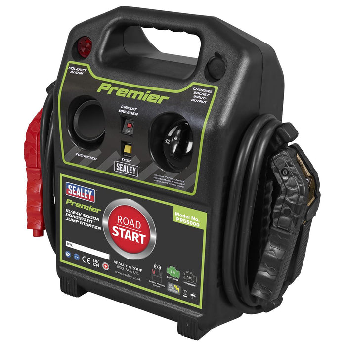 Sealey Premier 12/24V Premier RoadStart Jump Starter 5000A PRS5000 Sealey Premier - Dynamic Drive