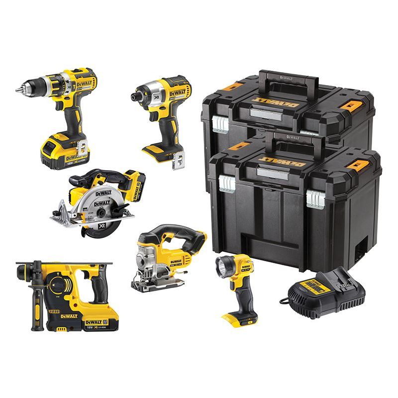 Dewalt Power Tools DCK699M3T XR 6 Piece Kit 18V 3 x 4.0Ah Li-ion DeWALT Power Tools - Dynamic Drive