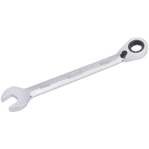 Draper HI-TORQ Metric Reversible Ratcheting Combination Spanner, 14mm Draper - Dynamic Drive