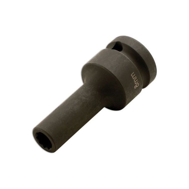 Laser Split Rim Impact Socket 1/2"D 8mm x 10pt 5132 Laser - Dynamic Drive