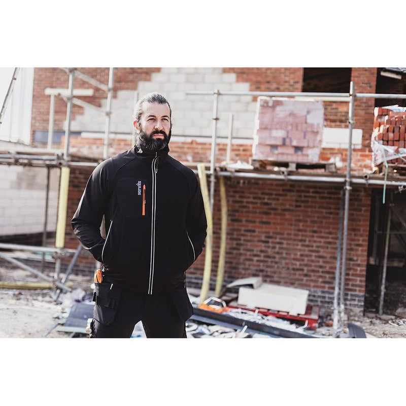 Scruffs Trade Flex Softshell Jacket Black M Scruffs - Dynamic Drive