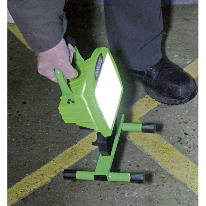 Sealey Rechargeable Portable Floodlight 108 LED Lithium-ion - Green LED108C Sealey - Dynamic Drive