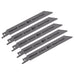 Sealey Reciprocating Saw Blade Wood & Plastics 150mm 10tpi Pack of 5 SRBR622HF Sealey - Dynamic Drive