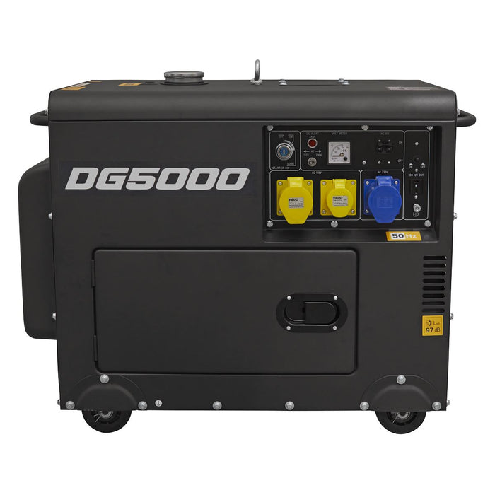 Sealey 5000W Generator 4-Stroke Engine 110/230V DG5000 Sealey - Dynamic Drive