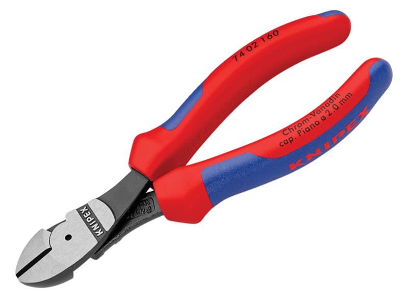 Knipex High Leverage Diagonal Cutters Multi-Component Grip 160mm Knipex - Dynamic Drive