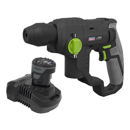 Sealey SV10.8 Series Cordless SDS Plus Rotary Hammer Drill Kit 10.8V 2Ah Sealey - Dynamic Drive
