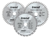 Trend CraftPro Plunge Saw Blade 160 x 20mm x 24T/48T (Pack 3) Trend - Dynamic Drive