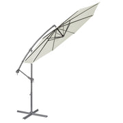 Dellonda Banana Parasol with Cover 3m - Cream DG265 Dellonda - Dynamic Drive