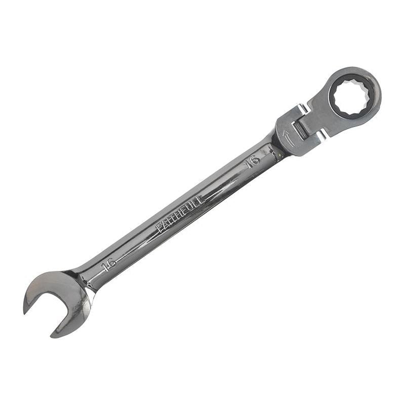 Faithfull Ratchet Combination Spanner Flex Head CV 16mm Faithfull - Dynamic Drive