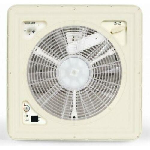 Fiamma Turbo Roof Vent Standard Crystal Motorised Fan 400x400 Motorhome Caravan Fiamma  - Dynamic Drive