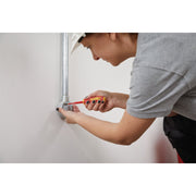 Draper XP1000 VDE Slimline Plain Slot Screwdriver, 4.0 x 100mm 02160 Draper - Dynamic Drive